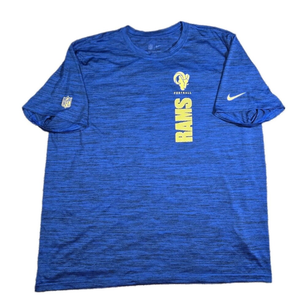 Nike Los Angeles Rams Dri-FIT T Shirt Mens 3XL Blue NFL Football Tee